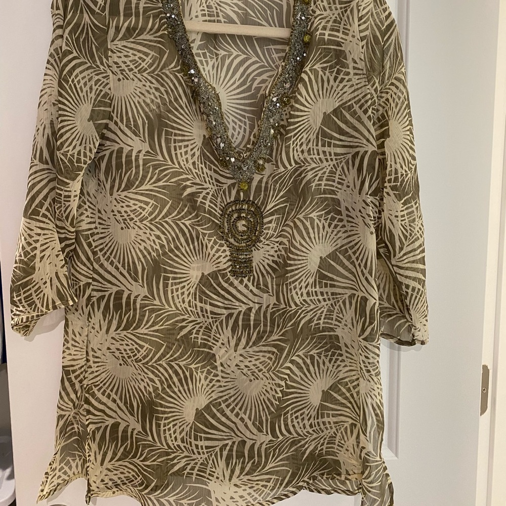 Green Beach Coverup